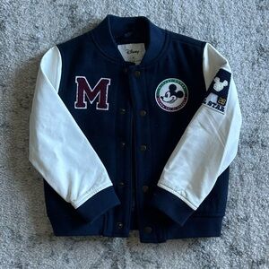 Disney Navy and White Mickey Mouse Jacket